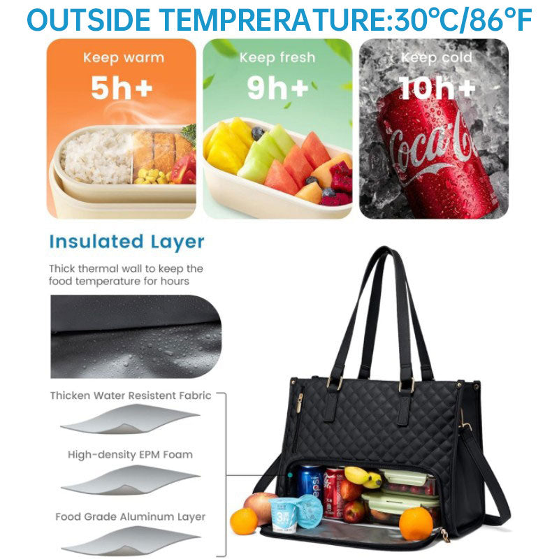 2-in-1 Laptop & Insulated Lunch Work Tote