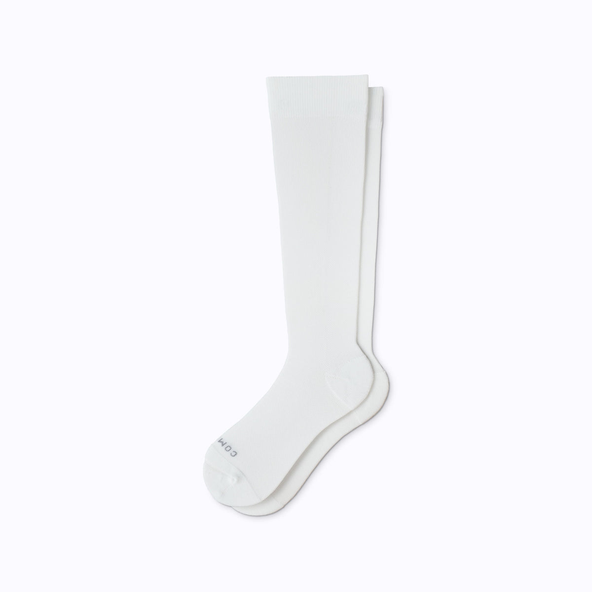 Comrad White Knee-High Compression Socks – 15–20 mmHg