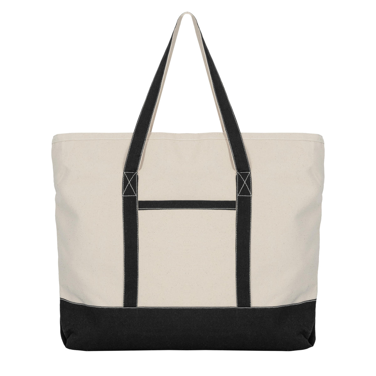 Extra-Large Organic Cotton Canvas Work Tote with Zipper