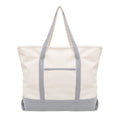 Extra-Large Organic Cotton Canvas Work Tote with Zipper