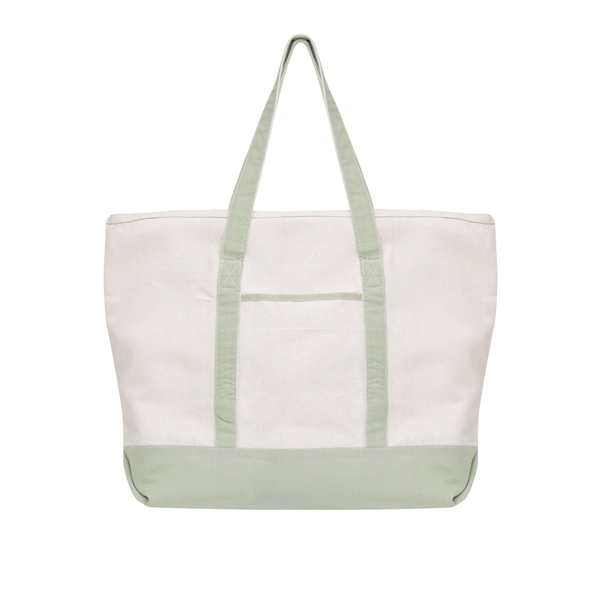 Extra-Large Organic Cotton Canvas Work Tote with Zipper