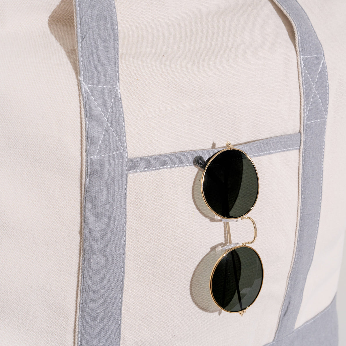Extra-Large Organic Cotton Canvas Work Tote with Zipper